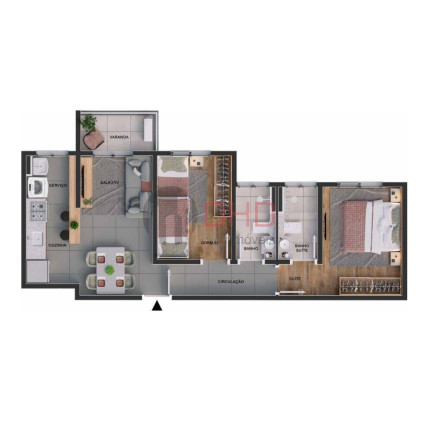 Imagem Apartamento com 2 Quartos à Venda, 43 m² em Vila Rica - Sorocaba
