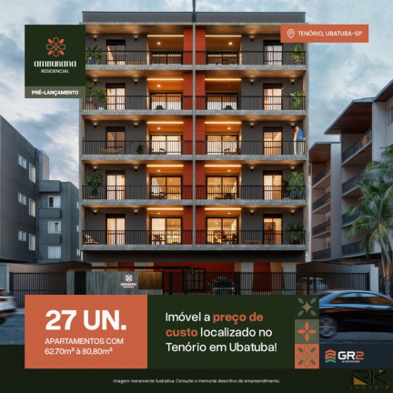 Imagem Apartamento com 2 Quartos à Venda, 62 m² em Acaraú - Ubatuba Imagem Apartamento com 2 Quartos à Venda, 62 m² em Acaraú - Ubatuba