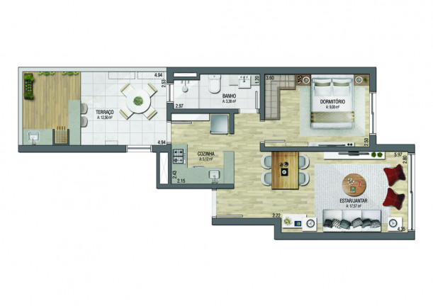 Imagem Apartamento com 1 Quarto à Venda, 41 m² em Menino Deus - Porto Alegre Imagem Apartamento com 1 Quarto à Venda, 41 m² em Menino Deus - Porto Alegre