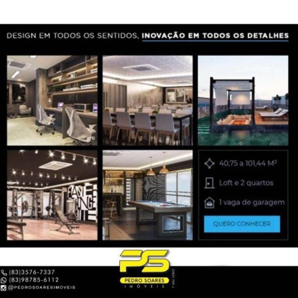 Imagem Apartamento com 1 Quarto à Venda, 40 m² em Cabo Branco - João Pessoa Imagem Apartamento com 1 Quarto à Venda, 40 m² em Cabo Branco - João Pessoa