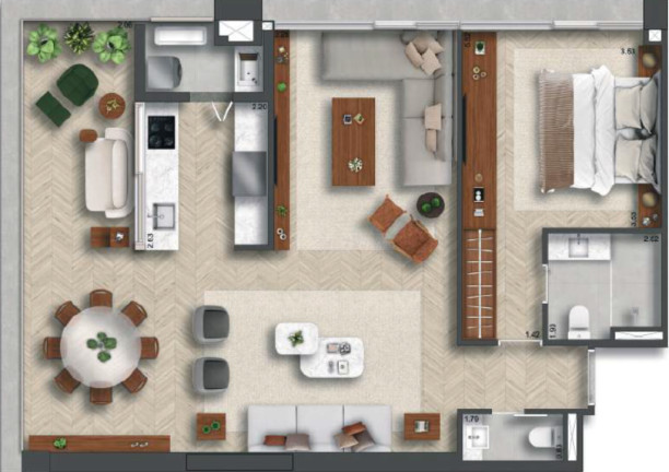 Imagem Apartamento com 3 Quartos à Venda, 134 m² em Itaim Bibi - São Paulo