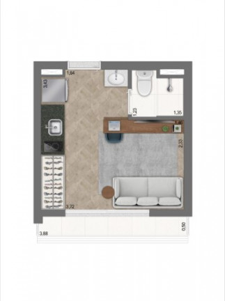 Imagem Studio com 1 Quarto à Venda, 18 m² em Bela Vista - São Paulo Imagem Studio com 1 Quarto à Venda, 18 m² em Bela Vista - São Paulo