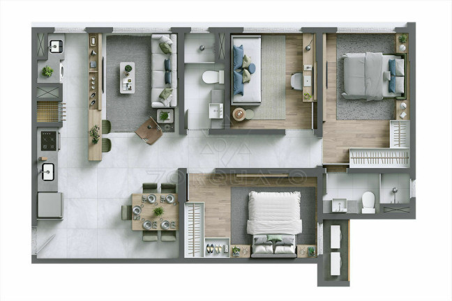 Imagem Apartamento com 2 Quartos à Venda, 61 m² em São João - Itajaí Imagem Apartamento com 2 Quartos à Venda, 61 m² em São João - Itajaí