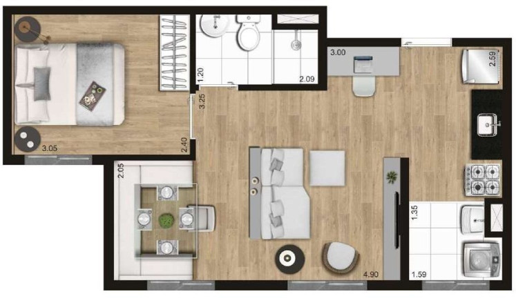 Imagem Apartamento com 2 Quartos à Venda, 35 m² em Freguesia Do ó - São Paulo Imagem Apartamento com 2 Quartos à Venda, 35 m² em Freguesia Do ó - São Paulo