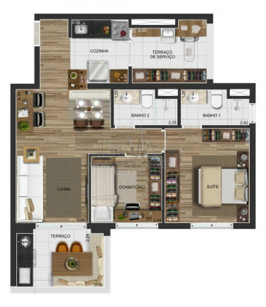 Imagem Apartamento com 2 Quartos à Venda, 67 m² em Butantã - São Paulo Imagem Apartamento com 2 Quartos à Venda, 67 m² em Butantã - São Paulo