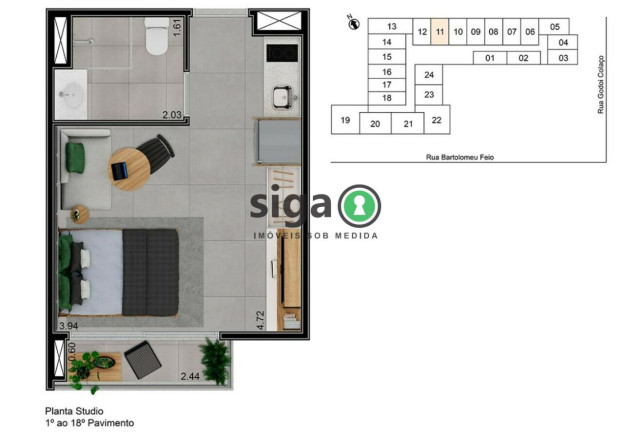 Imagem Apartamento com 1 Quarto à Venda, 24 m² em Brooklin - São Paulo Imagem Apartamento com 1 Quarto à Venda, 24 m² em Brooklin - São Paulo