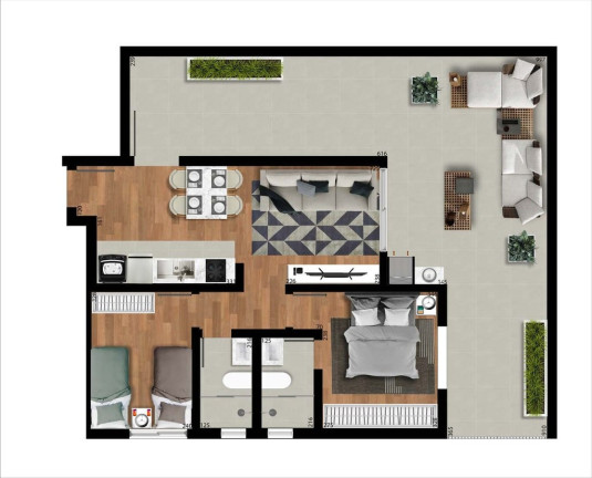 Imagem Cobertura com 2 Quartos à Venda, 85 m² em Capão Raso - Curitiba Imagem Cobertura com 2 Quartos à Venda, 85 m² em Capão Raso - Curitiba