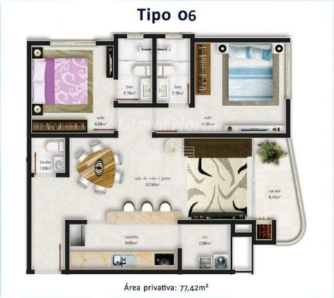 Imagem Apartamento com 2 Quartos à Venda, 77 m² em Fazenda - Itajaí Imagem Apartamento com 2 Quartos à Venda, 77 m² em Fazenda - Itajaí