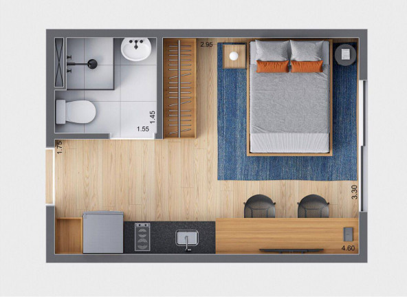 Imagem Studio com 1 Quarto à Venda, 17 m² em Vila Guarani (z Sul) - São Paulo Imagem Studio com 1 Quarto à Venda, 17 m² em Vila Guarani (z Sul) - São Paulo