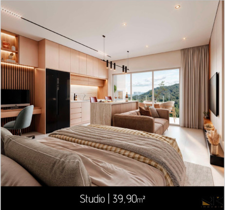Apartamento com 1 Quarto à Venda, 39 m² em Toninhas - Ubatuba