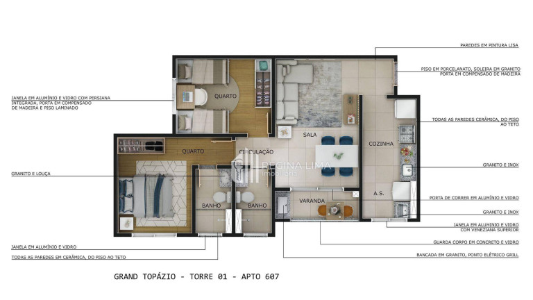 Imagem Apartamento com 2 Quartos à Venda, 51 m² em São Cristóvão - Teresina Imagem Apartamento com 2 Quartos à Venda, 51 m² em São Cristóvão - Teresina