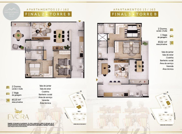 Imagem Imóvel com 2 Quartos à Venda, 84 m² em Flórida - Praia Grande