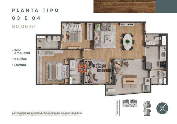 Imagem Apartamento com 2 Quartos à Venda, 80 m² em Morumbi - Paulínia Imagem Apartamento com 2 Quartos à Venda, 80 m² em Morumbi - Paulínia
