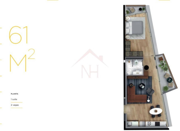 Imagem Apartamento com 1 Quarto à Venda, 61 m² em Vila Nova Conceição - São Paulo Imagem Apartamento com 1 Quarto à Venda, 61 m² em Vila Nova Conceição - São Paulo
