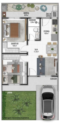 Imagem Casa com 2 Quartos à Venda, 42 m² em Estados - Fazenda Rio Grande Imagem Casa com 2 Quartos à Venda, 42 m² em Estados - Fazenda Rio Grande