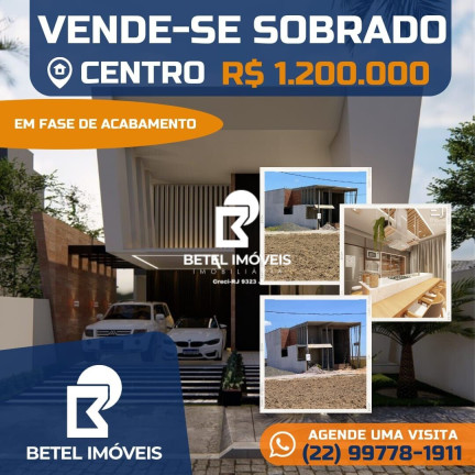 Imagem Casa com 3 Quartos à Venda, em Centro - São Francisco De Itabapoana Imagem Casa com 3 Quartos à Venda, em Centro - São Francisco De Itabapoana