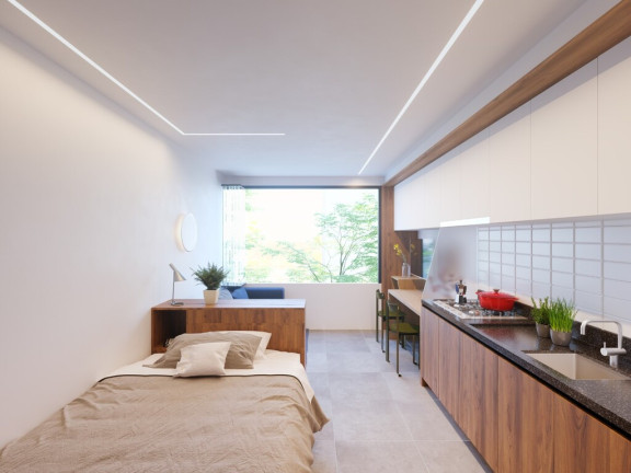 Imagem Imóvel com 1 Quarto à Venda, 25 m² em Bacacheri - Curitiba