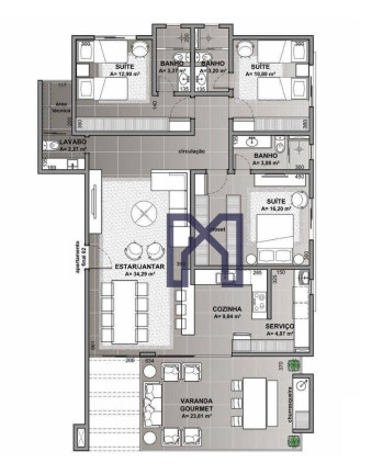 Imagem Apartamento com 3 Quartos à Venda, 145 m² em Pinheirinho - Itajubá Imagem Apartamento com 3 Quartos à Venda, 145 m² em Pinheirinho - Itajubá