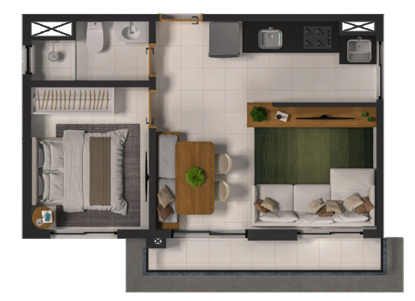 Imagem Apartamento com 1 Quarto à Venda, 27 m² em Vila Monte Alegre - São Paulo