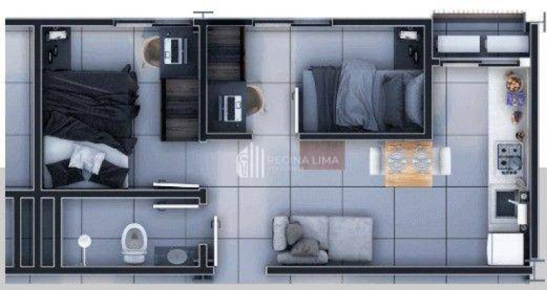 Imagem Studio com 2 Quartos à Venda, 34 m² em Ininga - Teresina Imagem Studio com 2 Quartos à Venda, 34 m² em Ininga - Teresina