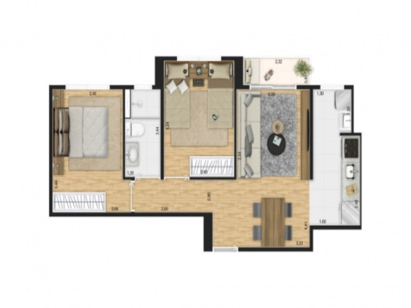 Imagem Imóvel com 2 Quartos à Venda, 47 m² em Petrópolis - São Bernardo Do Campo Imagem Imóvel com 2 Quartos à Venda, 47 m² em Petrópolis - São Bernardo Do Campo