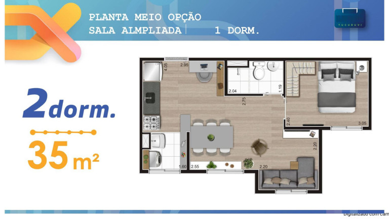 Imagem Apartamento com 2 Quartos à Venda, 32 m² em Parque Vitória - São Paulo