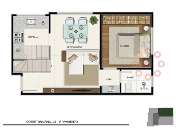 Imagem Apartamento com 1 Quarto à Venda, 15 m² em Sagrada Família - Belo Horizonte
