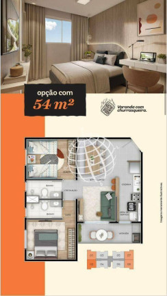 Imagem Apartamento com 2 Quartos à Venda, 56 m² em Residencial Moradas Do Bosque - Bom Jesus Dos Perdões Imagem Apartamento com 2 Quartos à Venda, 56 m² em Residencial Moradas Do Bosque - Bom Jesus Dos Perdões