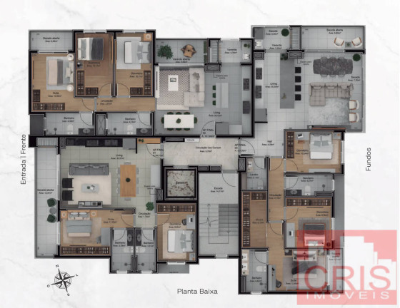 Imagem Apartamento com 3 Quartos à Venda, 101 m² em Humaitá - Bento Gonçalves Imagem Apartamento com 3 Quartos à Venda, 101 m² em Humaitá - Bento Gonçalves