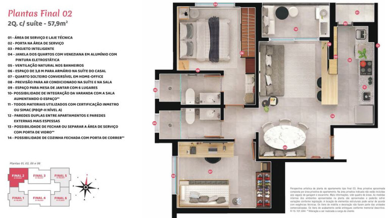 Imagem Apartamento com 2 Quartos à Venda, 57 m² em Setor Sudoeste - Goiânia Imagem Apartamento com 2 Quartos à Venda, 57 m² em Setor Sudoeste - Goiânia