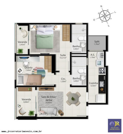 Imagem Imóvel com 2 Quartos à Venda, 59 m² em Jockey De Itaparica - Vila Velha