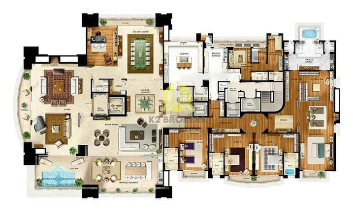 Imagem Apartamento com 4 Quartos à Venda, 874 m² em Ecoville - Curitiba Imagem Apartamento com 4 Quartos à Venda, 874 m² em Ecoville - Curitiba