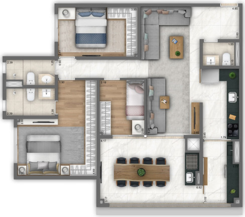 Imagem Apartamento com 3 Quartos à Venda, 127 m² em Chácara Klabin - São Paulo