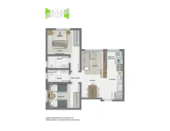 Imagem Apartamento com 2 Quartos à Venda, 51 m² em Estoril - Belo Horizonte Imagem Apartamento com 2 Quartos à Venda, 51 m² em Estoril - Belo Horizonte