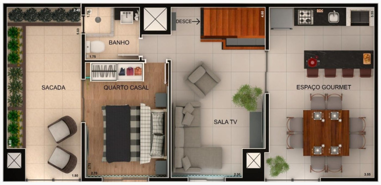 Imagem Cobertura com 3 Quartos à Venda, 121 m² em Novo Mundo - Curitiba Imagem Cobertura com 3 Quartos à Venda, 121 m² em Novo Mundo - Curitiba