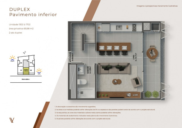 Imagem Apartamento com 2 Quartos à Venda, 57 m² em Morretes - Itapema
