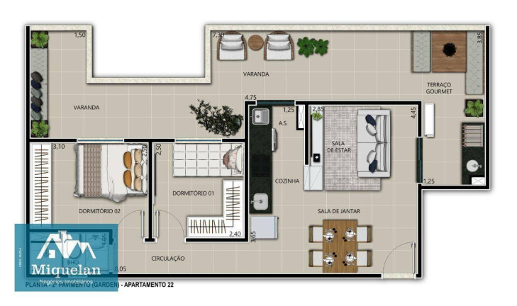 Imagem Apartamento com 2 Quartos à Venda, 60 m² em Vila Ré - São Paulo