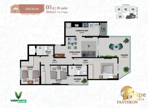 Imagem Imóvel com 2 Quartos à Venda, 80 m² em Praia Do Morro - Guarapari
