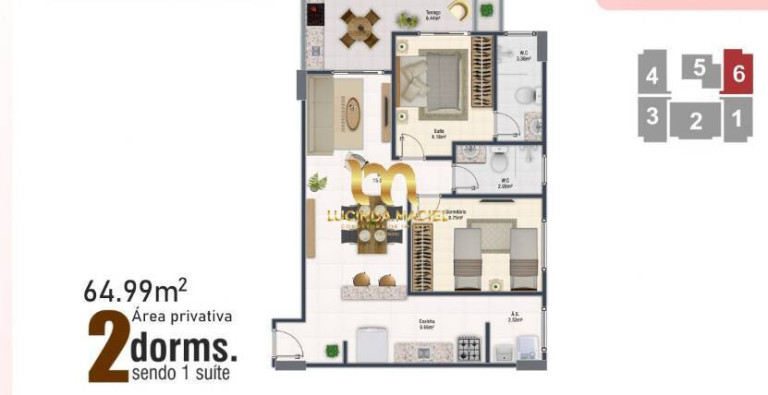 Imagem Apartamento com 1 Quarto à Venda, 55 m² em Vila Tupi - Praia Grande Imagem Apartamento com 1 Quarto à Venda, 55 m² em Vila Tupi - Praia Grande