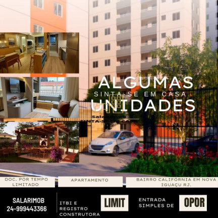 Imagem Apartamento com 2 Quartos à Venda, 45 m² em Califórnia - Nova Iguaçu