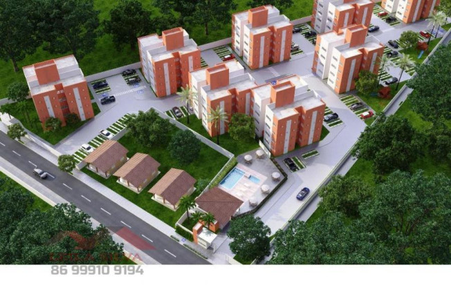 Apartamento com 2 Quartos à Venda, 58 m² em Dirceu - Teresina