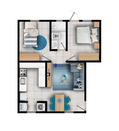 Imagem Apartamento com 2 Quartos à Venda, 49 m² em Jk Setor Oeste - Anápolis Imagem Apartamento com 2 Quartos à Venda, 49 m² em Jk Setor Oeste - Anápolis