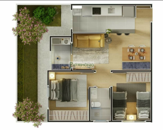 Imagem Imóvel com 2 Quartos à Venda, 49 m² em Jardim Imperial - Jaguariúna Imagem Imóvel com 2 Quartos à Venda, 49 m² em Jardim Imperial - Jaguariúna