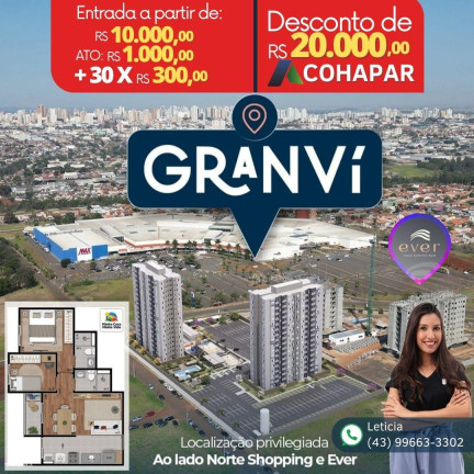 Imagem Apartamento com 2 Quartos à Venda, 50 m² em Pacaembu - Londrina Imagem Apartamento com 2 Quartos à Venda, 50 m² em Pacaembu - Londrina