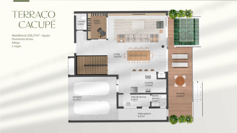 Imagem Casa com 3 Quartos à Venda, 326 m² em Cacupé - Florianópolis