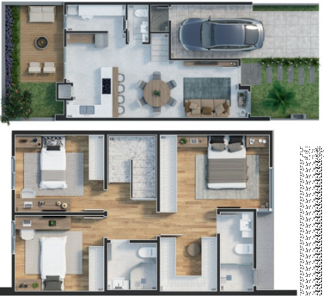 Imagem Imóvel com 3 Quartos à Venda, 112 m² em Abranches - Curitiba Imagem Imóvel com 3 Quartos à Venda, 112 m² em Abranches - Curitiba