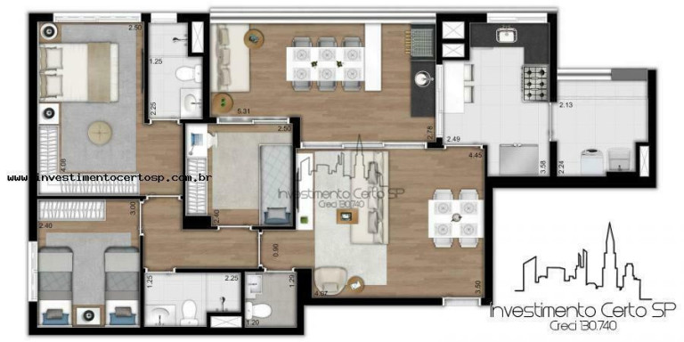 Imagem Apartamento com 3 Quartos à Venda, 91 m² em Ipiranga - São Paulo Imagem Apartamento com 3 Quartos à Venda, 91 m² em Ipiranga - São Paulo