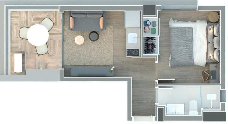 Imagem Apartamento com 1 Quarto à Venda, 25 m² em Moema índios - São Paulo