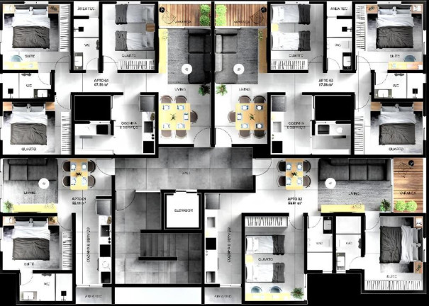 Imagem Apartamento com 3 Quartos à Venda, 69 m² em Bessa - João Pessoa Imagem Apartamento com 3 Quartos à Venda, 69 m² em Bessa - João Pessoa