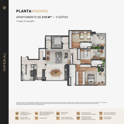 Imagem Apartamento com 3 Quartos à Venda, 218 m² em Parque Global - São Paulo Imagem Apartamento com 3 Quartos à Venda, 218 m² em Parque Global - São Paulo